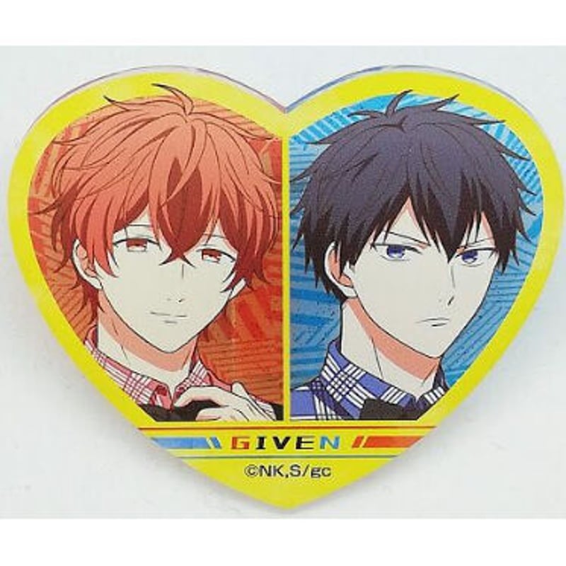 ギヴン佐藤真冬ハート缶バッジ缶バッジ