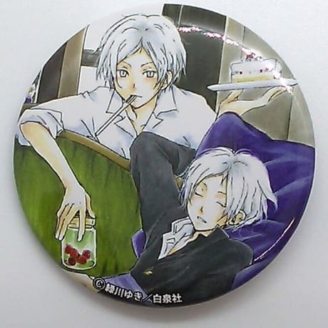 夏目友人帳 一番カフェ アクリルキーホルダー 缶バッジ