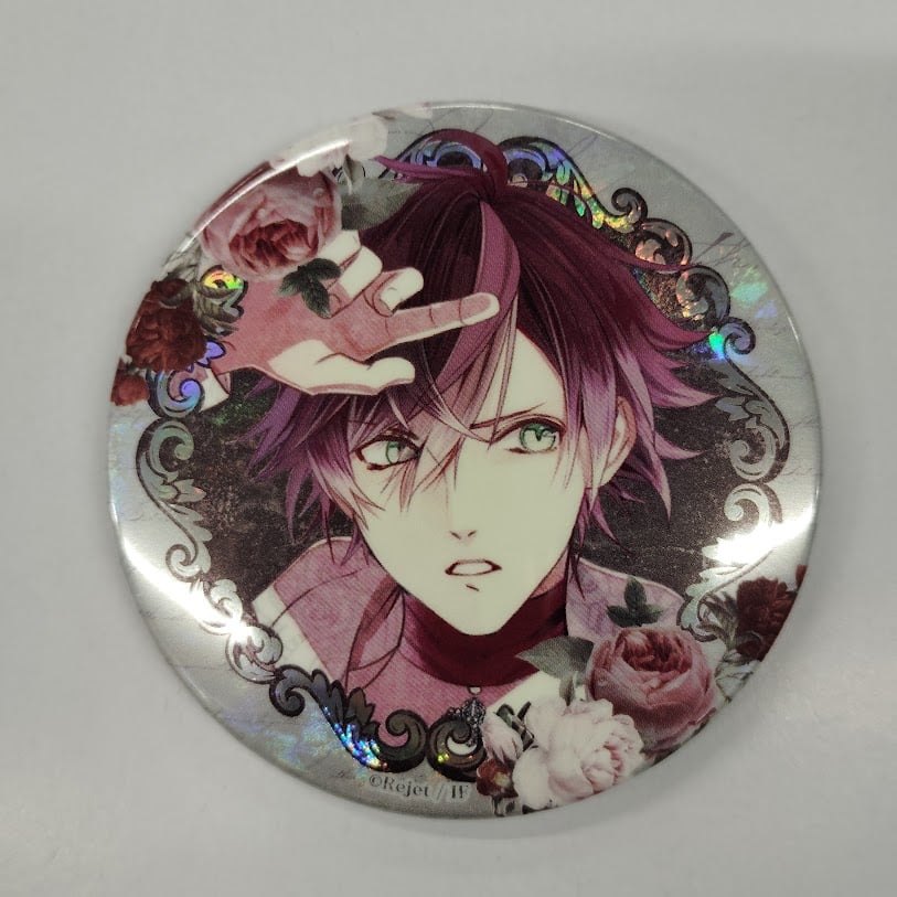 裏サビ有】DIABOLIK LOVERS 逆巻アヤト 缶バッジ 不死の薔薇園 ホロ