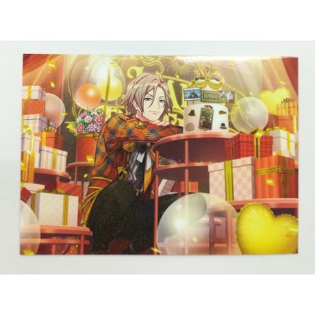 新品★A3★秋組【摂津万里】オンリーショップ★キラキラカード★特典★ブロマイド A3！☆アニメイトフェア特典 キラキラカード☆摂津万里2枚セット