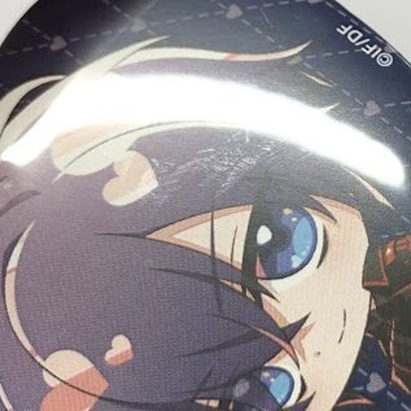 イタミ有】薄桜鬼 斎藤一 ハート型缶バッジ＆キャラクターカード