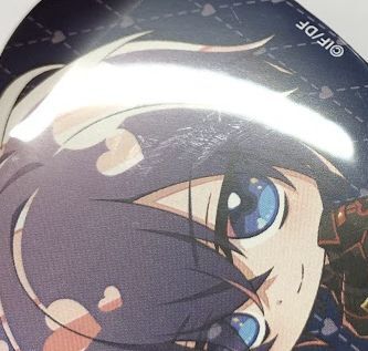 イタミ有】薄桜鬼 斎藤一 ハート型缶バッジ＆キャラクターカード