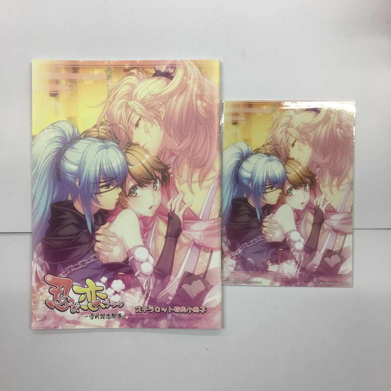 忍び、恋うつつ 雪月花恋絵巻 ステラセット特典小冊子 ブロマイド付き 