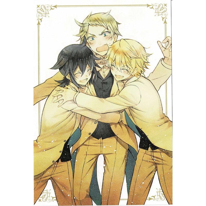 希少品 PandoraHearts 抱きつきポストカード 花言葉ブロマイド 他