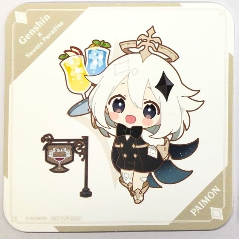 原神 パイモン スイパラドリンク注文特典 ちびキャラコースター 原神 パイモン スイパラドリンク注文特典 ちびキャラコースター