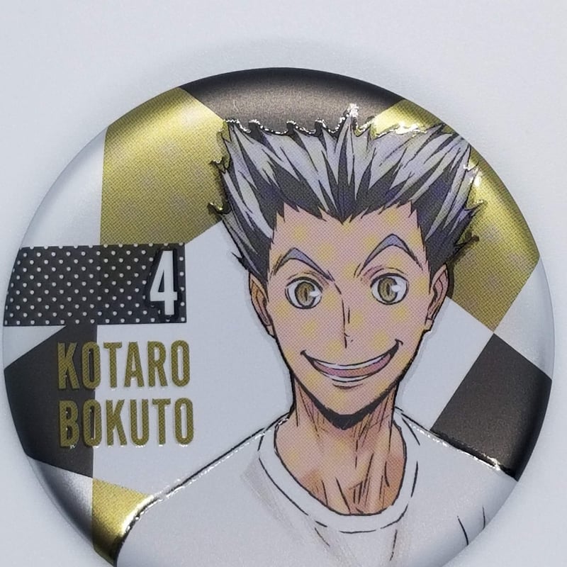 ③㊵ ハイキュー ポートレート 花札 メモリアル缶バッジ 木兎光太郎 ハイキュー!! 木兎 光太郎 メモリアル缶バッジ梟谷