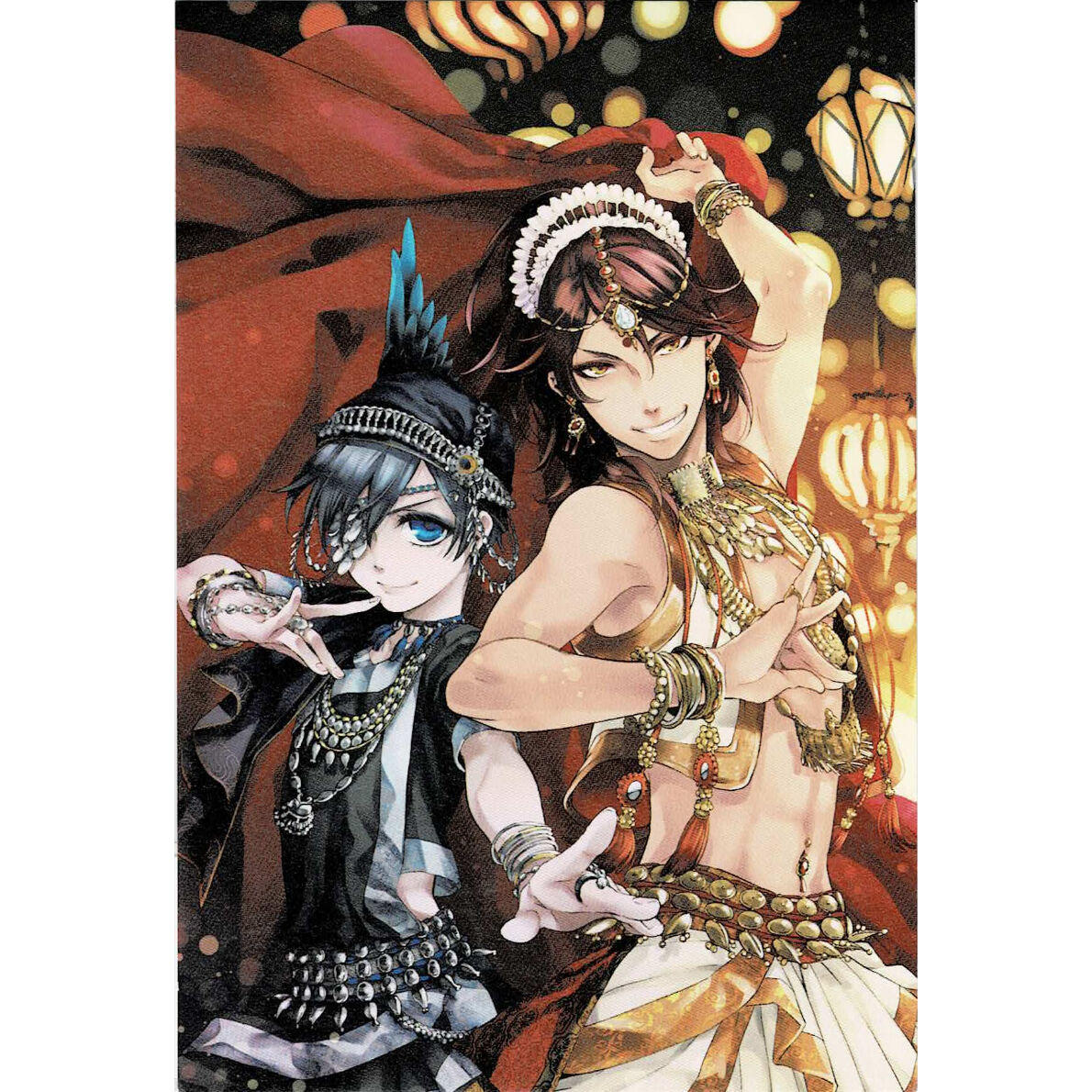 黒執事 Book of Murder シエル ポスター 枢やな 『黒執事』-Rich Black- ポストカード シエル&アグニ | K-BOOKS