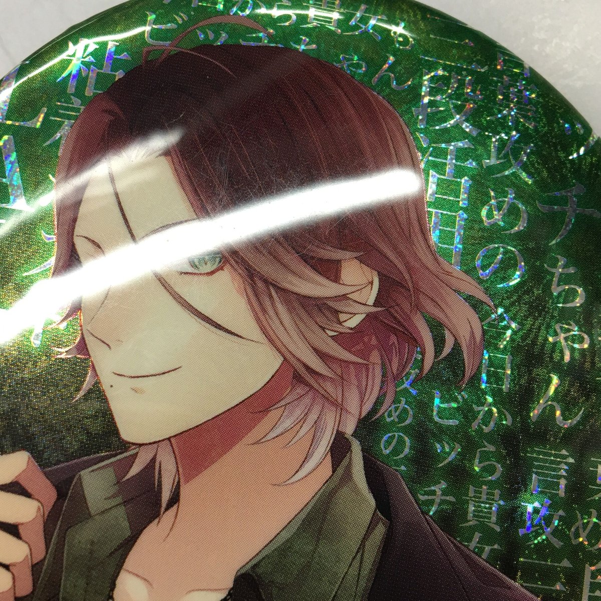 イタミ・裏面汚れ有】DIABOLIK LOVERS 逆巻ライト ホロ缶バッジ