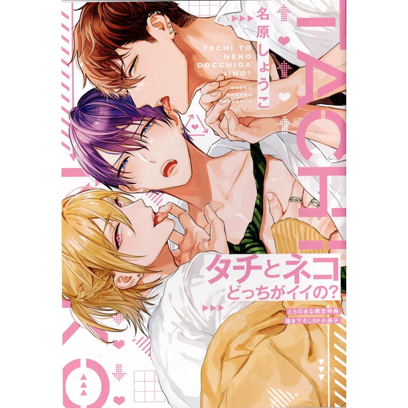 名原しょうこ 『タチとネコどっちがイイの？』 とらのあな 小冊子 【BL