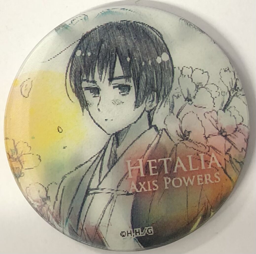 ヘタリア 日本　菊　缶ミラー　AGF ヒサゴ 原作 Amazon.co.jp: ヘタリア 本 学生服 ヒサゴ 缶バッジ PFZJ : ホビー