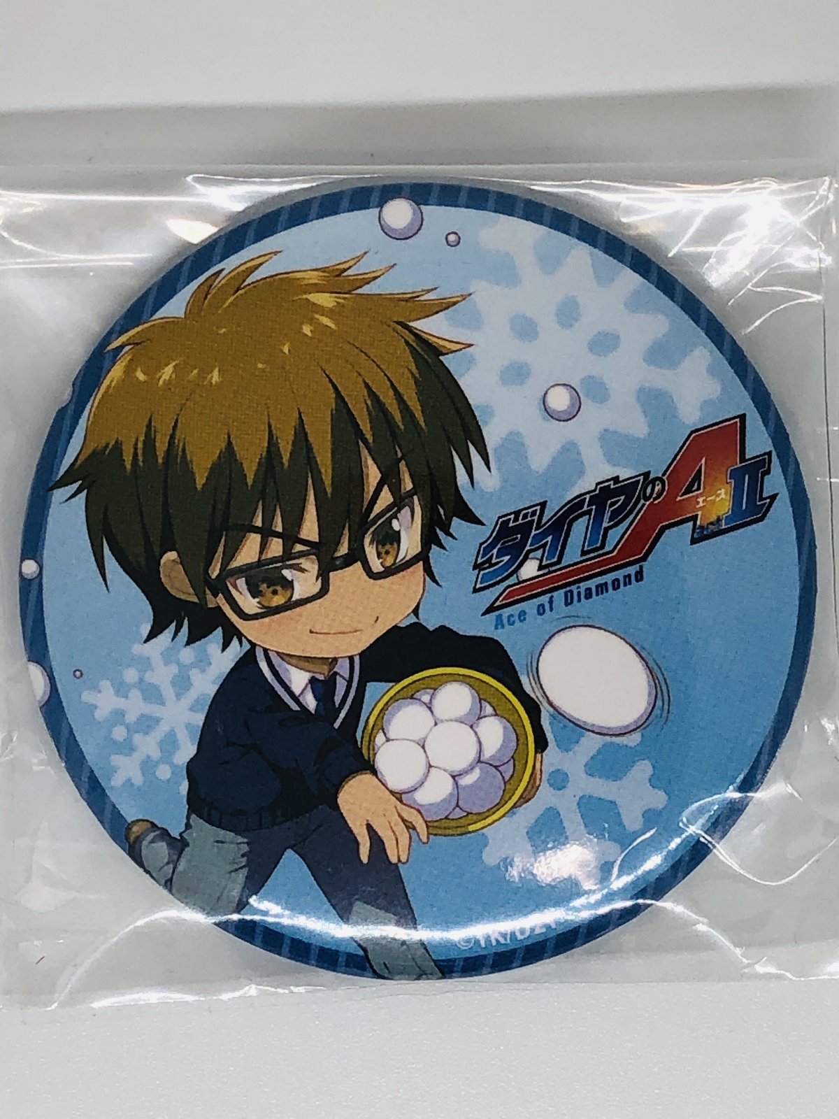 Amazon | ダイヤのA スクエア缶バッジ 原画 御幸一也 PLOE111R