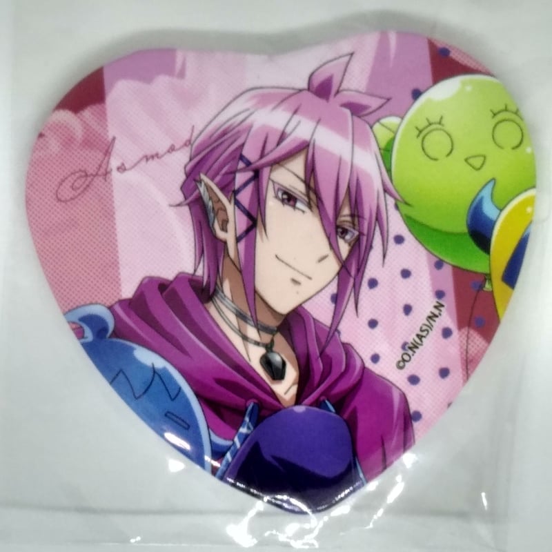 入間くん　コミケ　ハート缶バッジ　アスモデウス 魔入りました入間くん くじ ハート缶バッジ アスモデウス・アリス | K