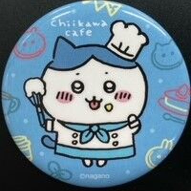 ちいかわ』缶バッジ ちいかわカフェ in THE GUEST ハチワレ | K-BOOKS
