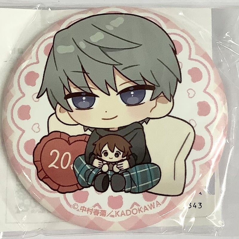 純情ロマンチカ　ハート缶バッジ　コンプセット　中村春菊 純情ロマンチカ ハート 缶バッジ 3種セット 純情ロマンチカ ハート缶