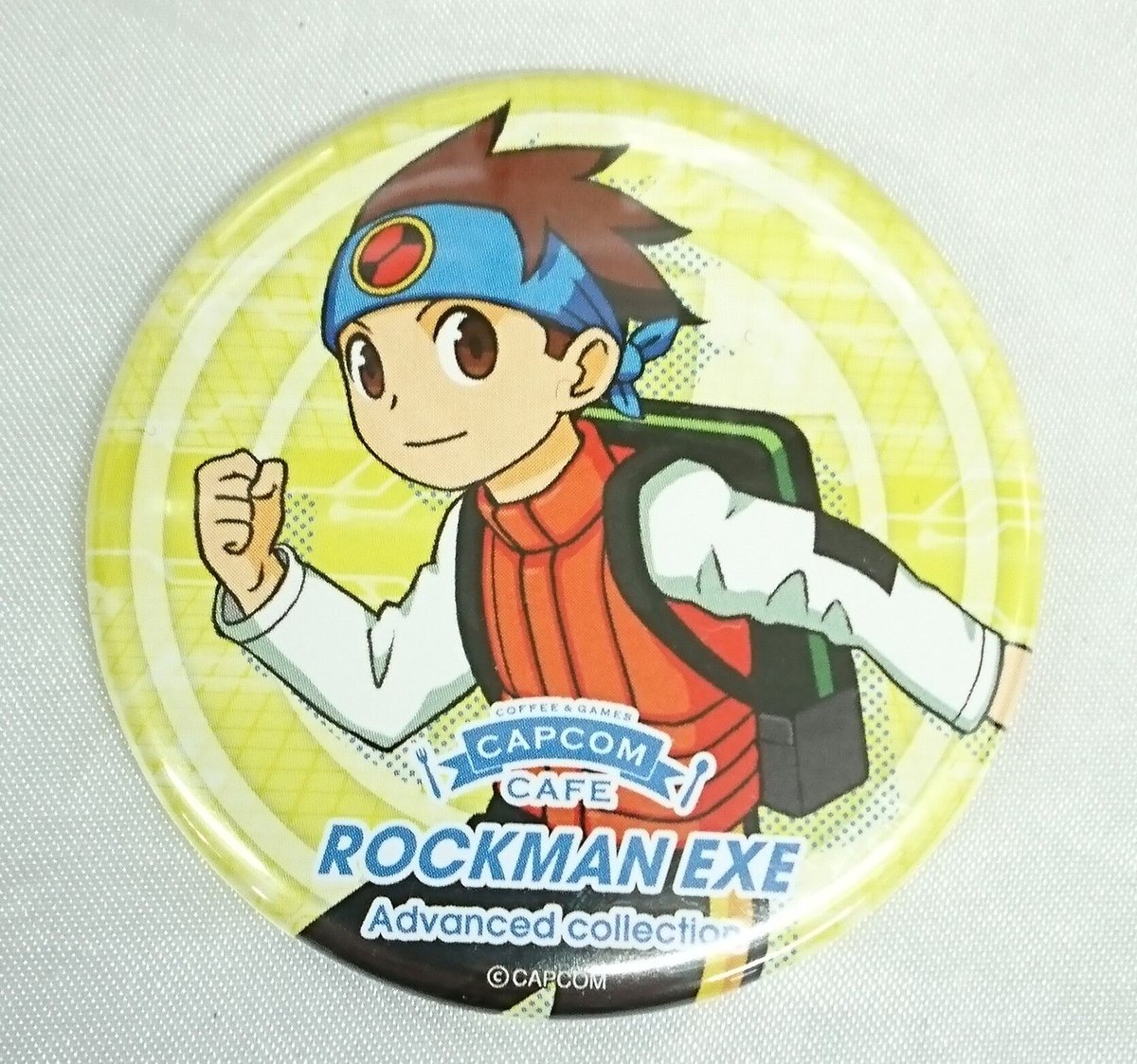 ロックマン 光熱斗 「ロックマンエグゼ」シリーズ カプコンカフェ 缶