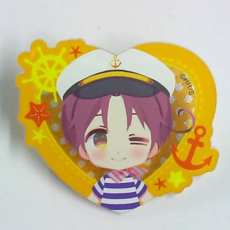 ヘタリア World☆Stars イタリア ハート型ラメアクリルバッジ vol.4