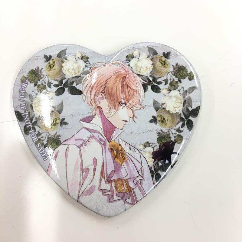 DIABOLIKLOVERS 逆巻シュウ 不死の薔薇園 ハート缶バッジ | K-BOOKS 池