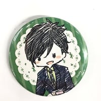 斉木楠雄のΨ難 窪谷須 亜蓮 缶バッジ お花見ver. | K-BOOKS 池袋 2