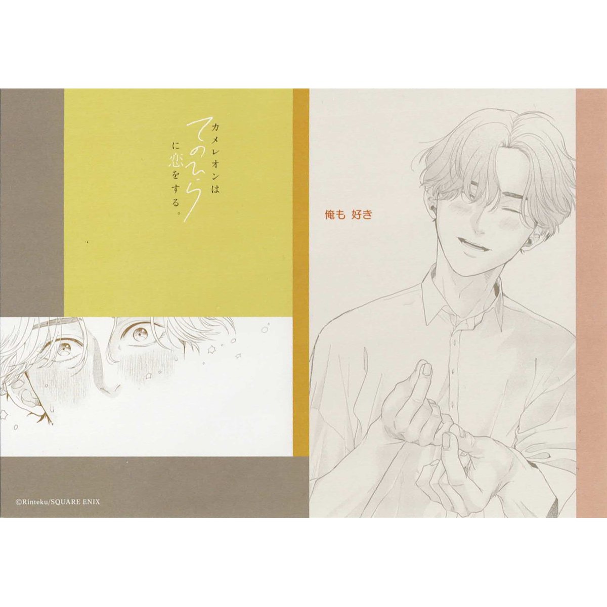 厘てく 『カメレオンはてのひらに恋をする。』 イラストカード【BL