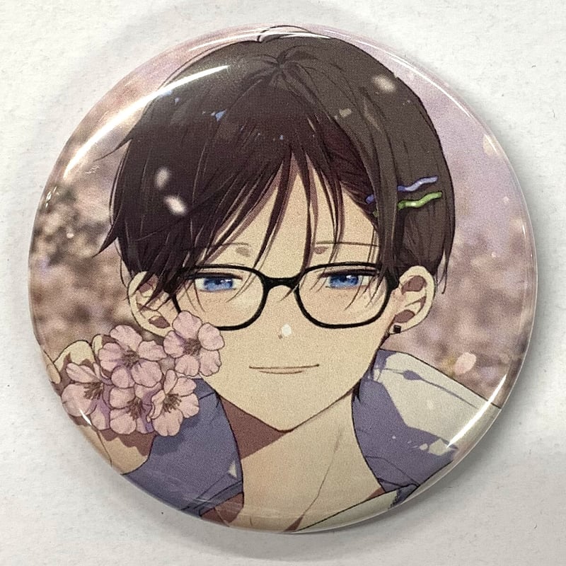 仔縞楽々 『ハレルヤベイビー』 THEキャラ 缶バッジ 冬夏【BLグッズ