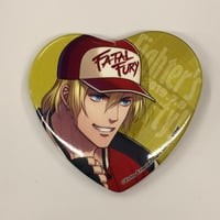 【開封品・キズ有】KOFG テリー ハート缶バッジ