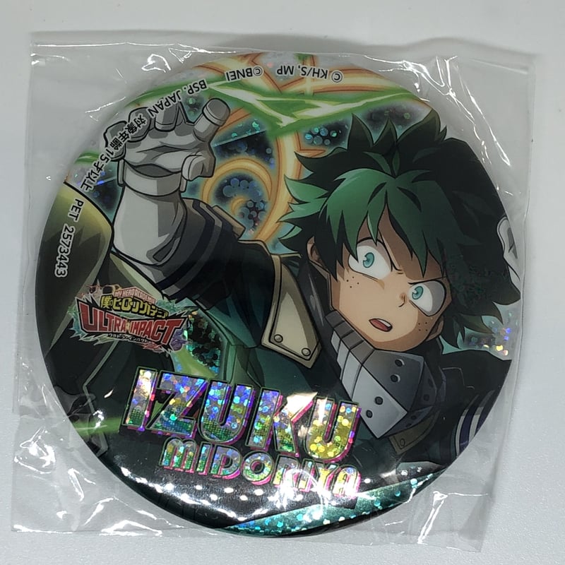 namco ホログラム 缶バッジ 僕のヒーローアカデミア 緑谷 僕のヒーロー