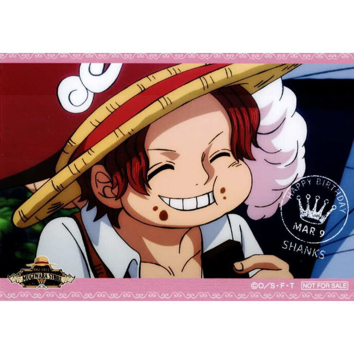 ONE PIECE シャンクス バースデースペシャルブロマイド 3月 ver.2 | K