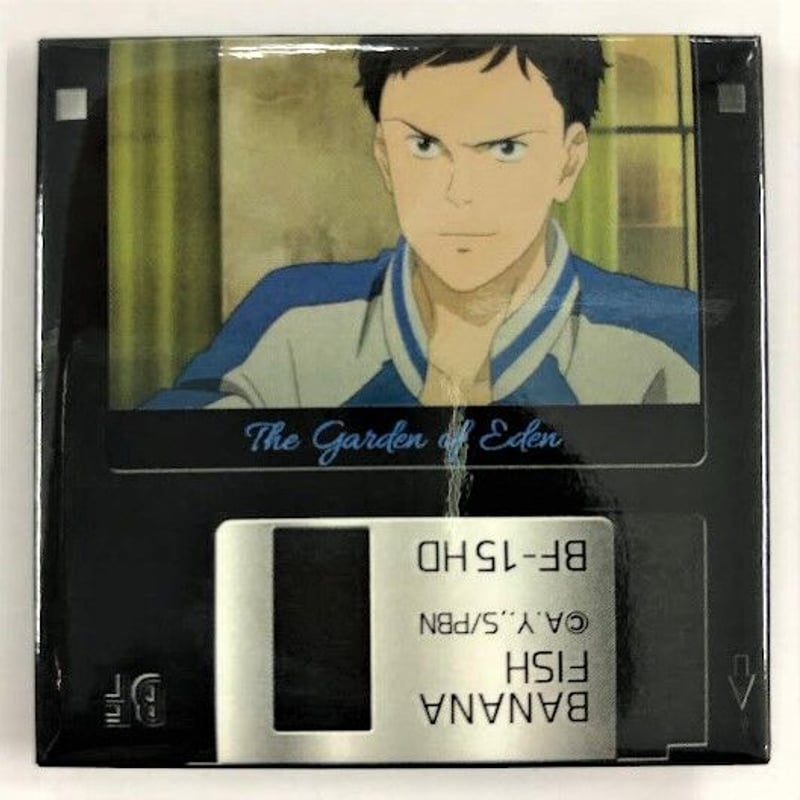 BANANAFISH バナナフィッシュ フロッピー風缶バッジ BANANA FISH シン・スウ・リン トレーディングフロッピー風缶バッジ