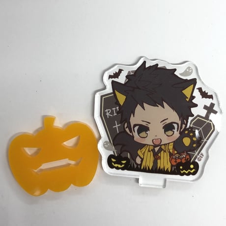 即購入可】オランピアソワレ フラワーピアスアクリルスタンド 朱砂