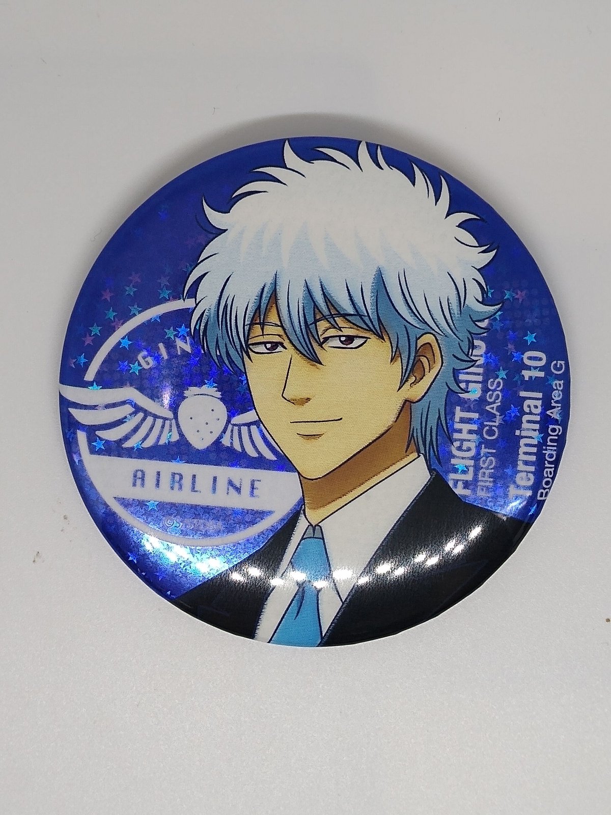 銀魂 キャラバッジコレクション 坂田銀時 九尾 缶バッジ 銀時 銀さん