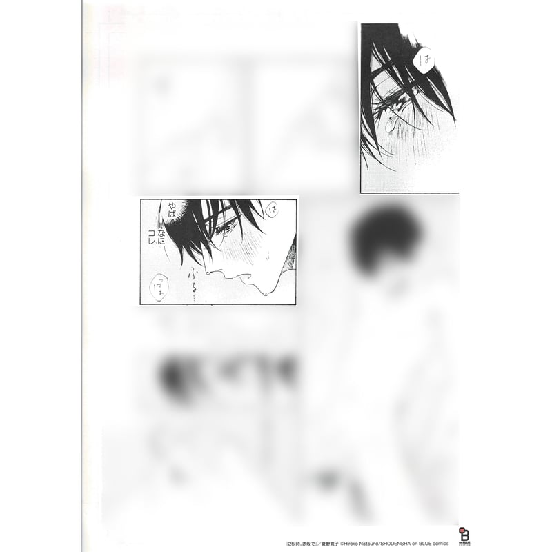 夏野寛子 「25時、赤坂で」 「on BLUE 10周年記念」 A4 複製原画 【BL