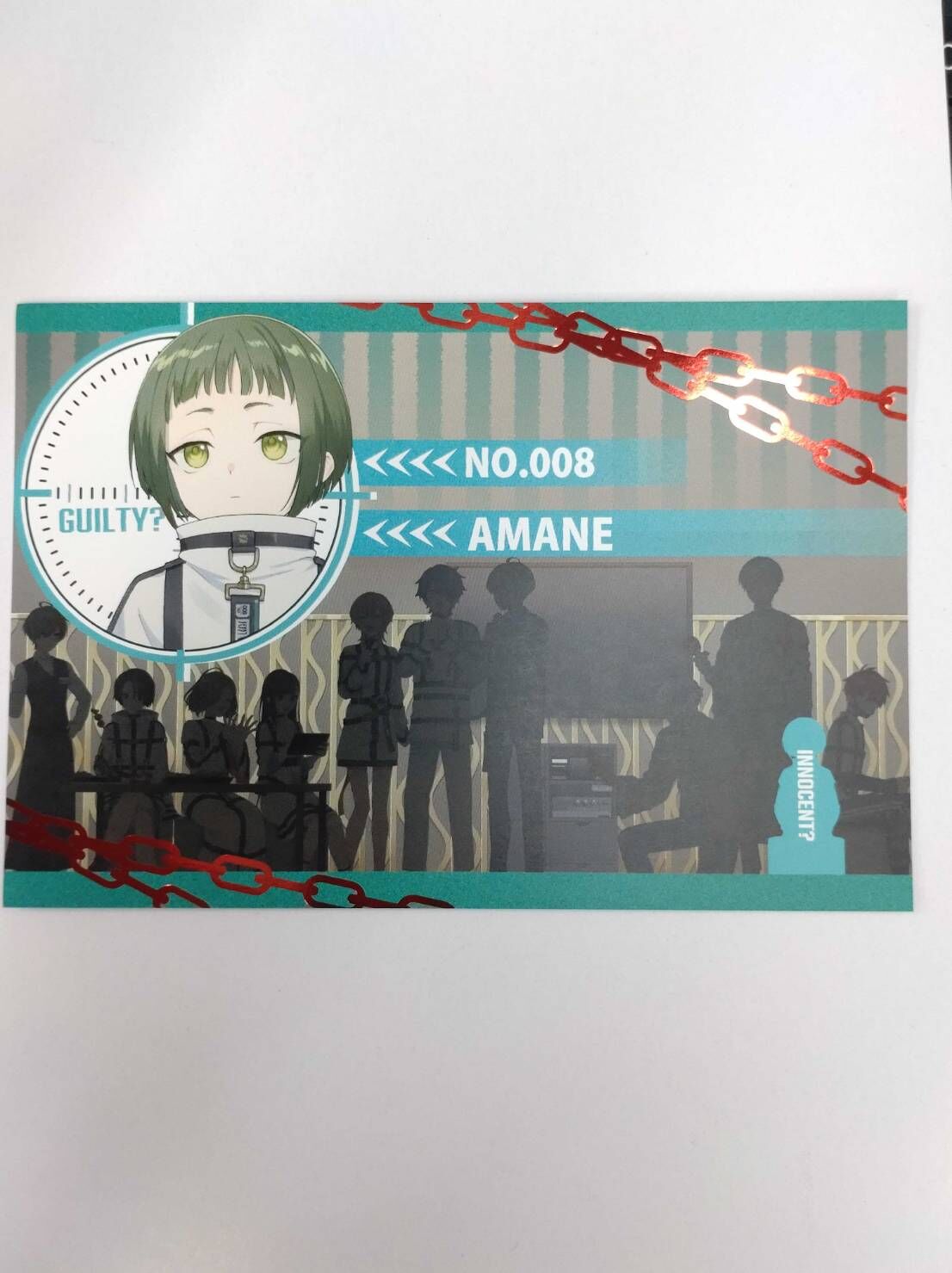 ミルグラム アマネ カラオケの鉄人 コラボ 特典 箔押しポストカード