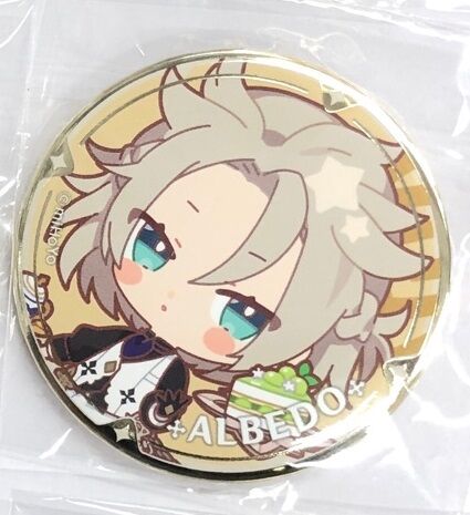 【即日配送】アルベド缶バッジスイパラコラボセット【限定】 原神 アルベド スイパラちびキャラトレーディング缶バッジ | K-BOOKS