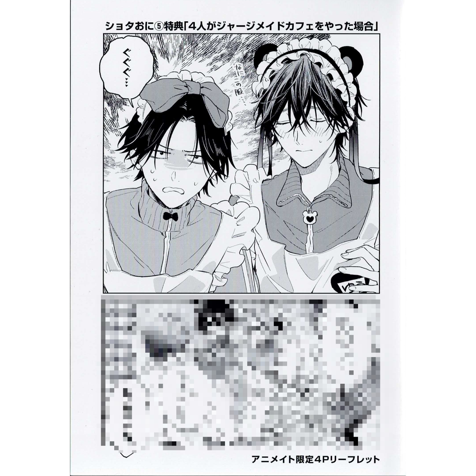 中山幸『ショタおに』5巻 アニメイト特典 リーフレット【BLグッズ