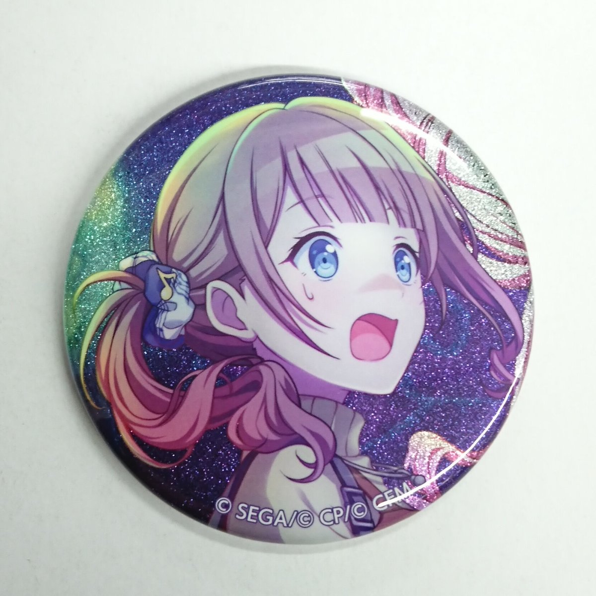 プロジェクトセカイ 望月穂波 グリッター缶バッジ イベントイラスト