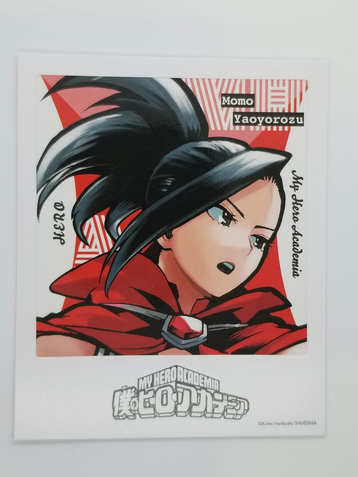 僕のヒーローアカデミア 八百万 百 フォトカード＆ステッカー