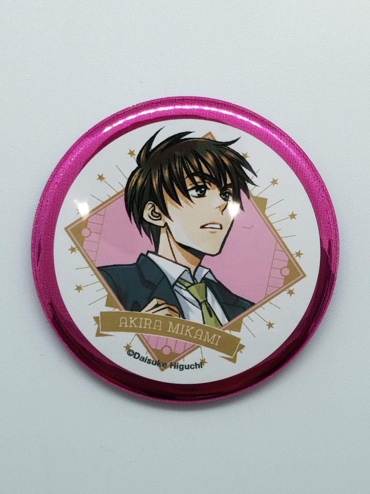 キズ有】ホイッスル！ 三上 亮 トレーディングリングつき缶バッジ | K