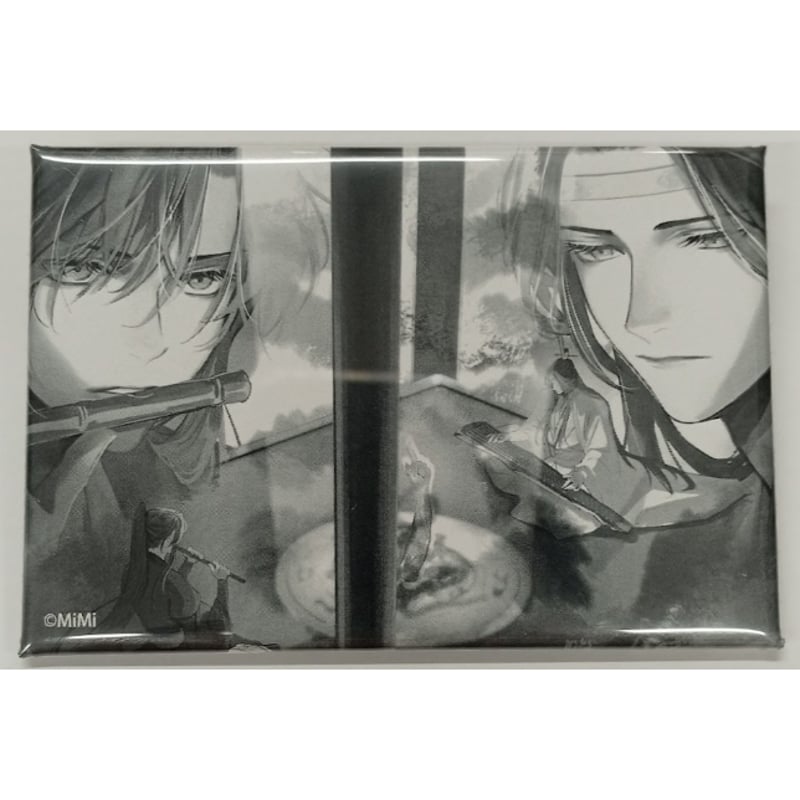魔道祖師　五周年記念展　スクエア缶バッジ　② 墨香銅臭『魔道祖師』 ラジドラ魔道祖師（MiMi） 五周年記念展