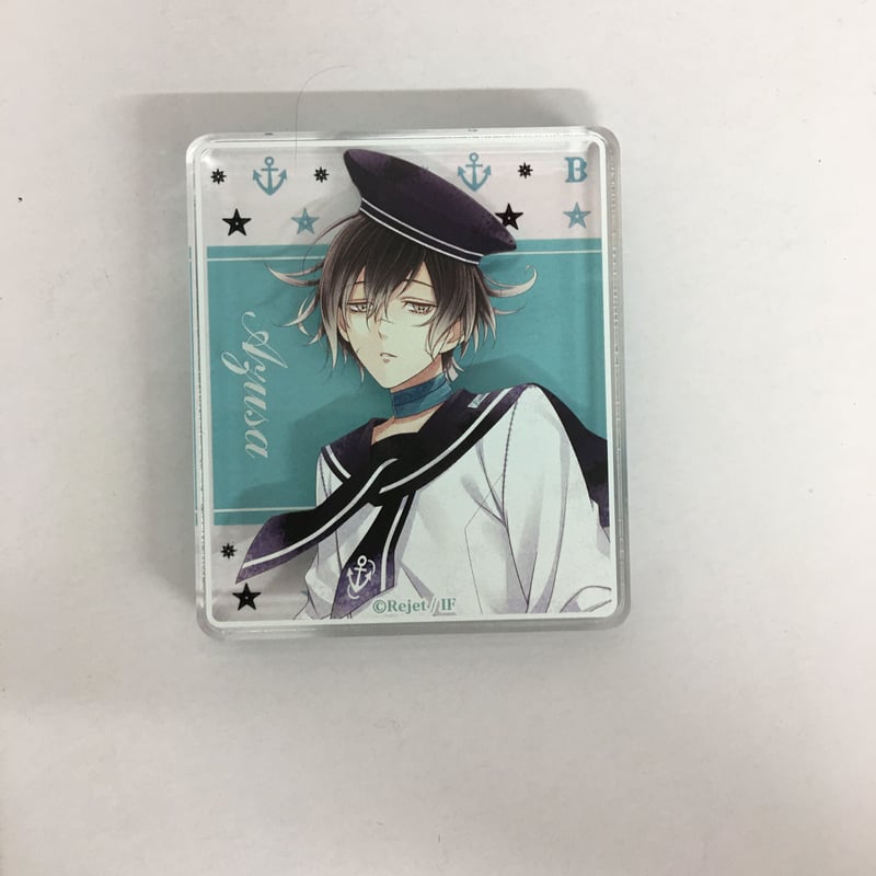 ディアラバ DIABOLIKLOVERS アクリルブロック 缶バッジ アズサ 【公式