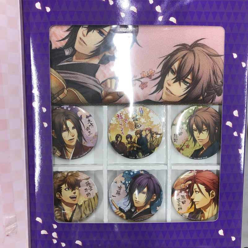 薄桜鬼 沖田総司 土方歳三 藤堂平助 斎藤一 原田左之助 缶バッジ