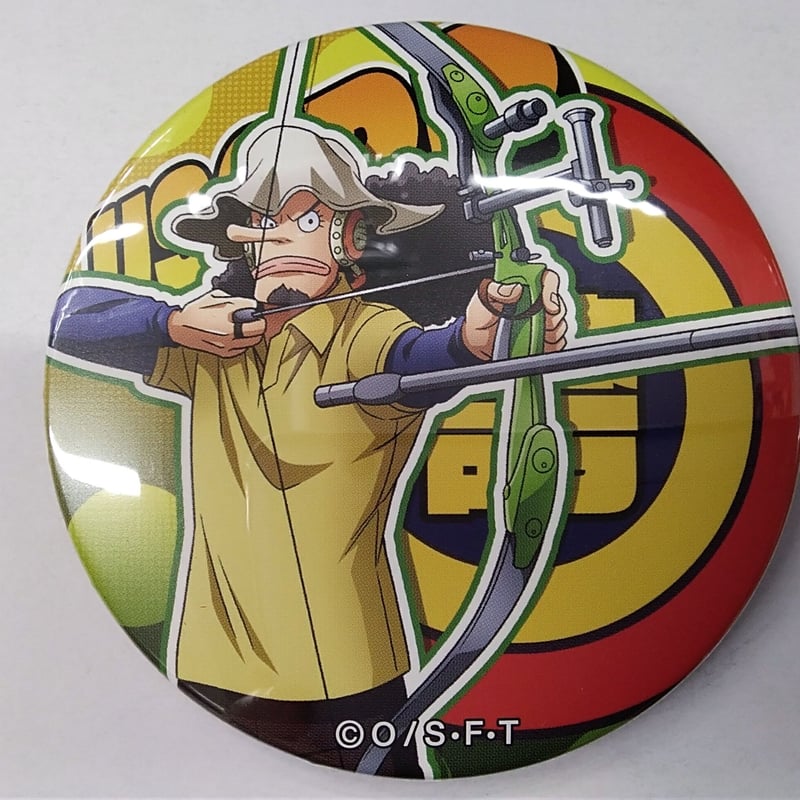 ワンピース 缶バッチ ウソップ ONE PIECE 缶バッジ テレビクルー フジ