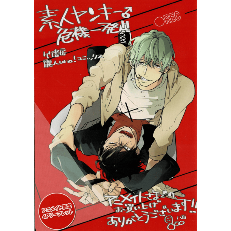 八百 『素人ヤンキー♂危機一発!!』アニメイト特典 リーフレット【BL