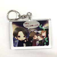 PSYCHO-PASS サイコパス　宜野座伸元 カラ鉄コースター・キーホルダー PSYCHO-PASS サイコパス 狡噛慎也 宜野座伸元 カラオケの鉄人
