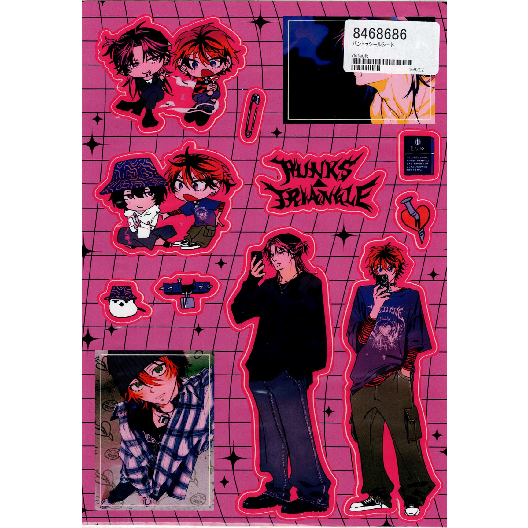 punks△triangle ブルメロ　アクリルスタンド　コースター　ステッカー original