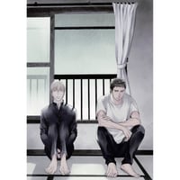 咲本﨑 『この手を離さないで』emo cafe イラストカード 北原雅【BL