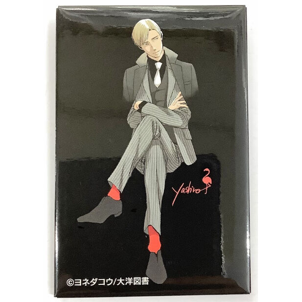 ヨネダコウ 『囀る鳥は羽ばたかない』 スクエア缶バッジ 矢代【BL