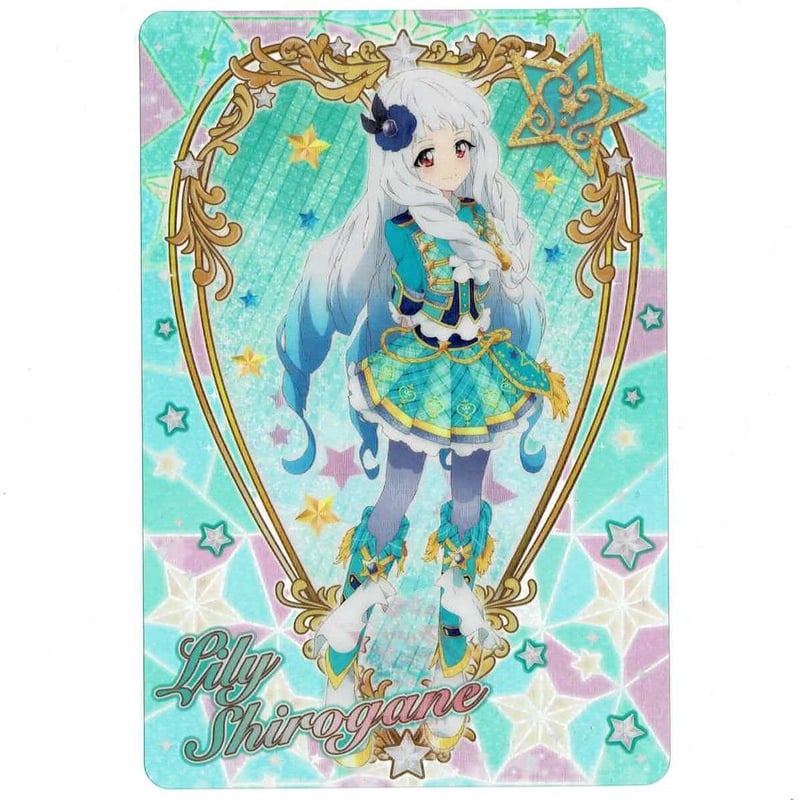 アイカツスターズ！ グリッターガラポン 白金リリィ C賞 クリアポスト