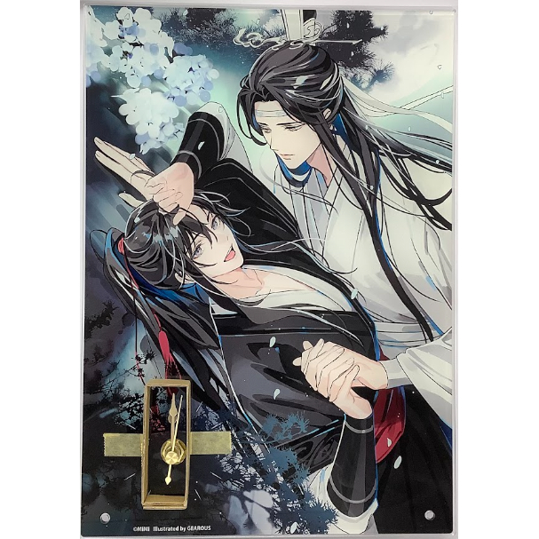 魔道祖師　応募者全員サービス　時計　パッシュ 墨香銅臭『魔道祖師』 PASH 応募者全員サービス アクリルパネル時計