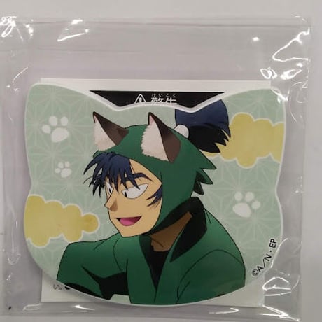 忍たま乱太郎　食満留三郎　ナンジャタウン　ねこ型マグネットバッジ