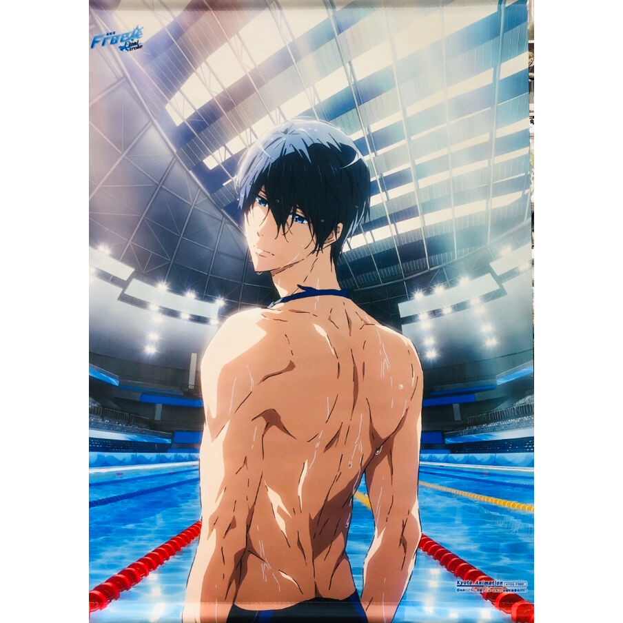 Free! 七瀬遙 フィギュア タペストリー セット original